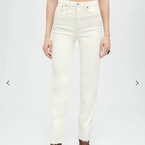 Re/done 70s STOVEPIPE JEANS VINTAGE WHITE